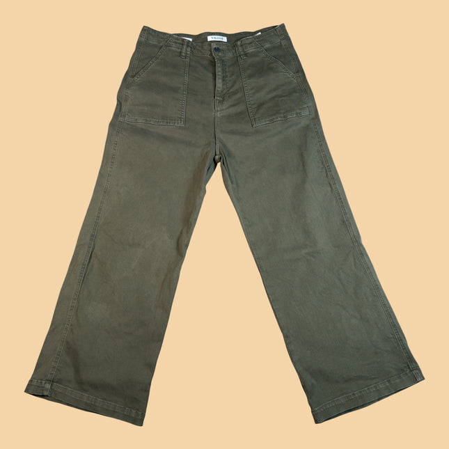 Vigoss Wide Leg Pants Green Woman’s Size 32