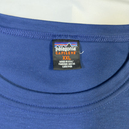 Patagonia Capilene Men's Long Sleeve 2XL Cool Lightweight Blue