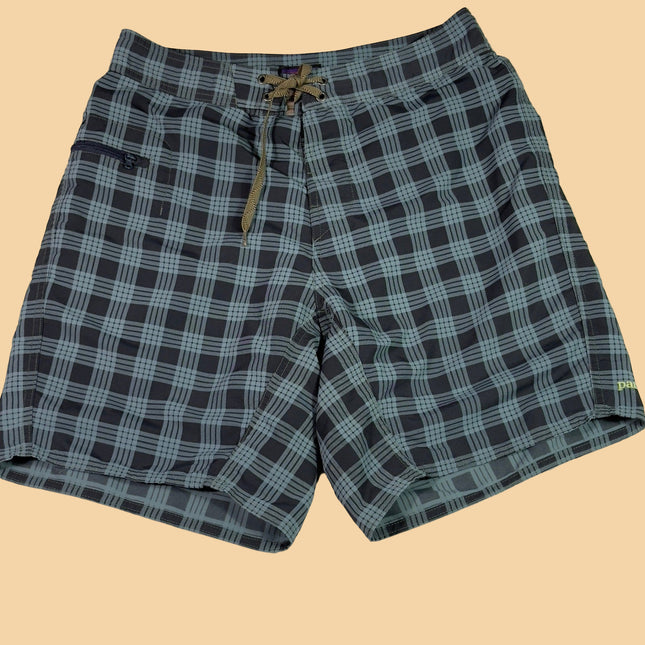 Patagonia Mens Plaid Board Shorts Size 30