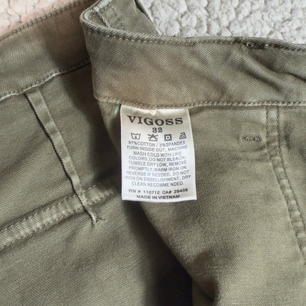 Vigoss Wide Leg Pants Green Woman’s Size 32