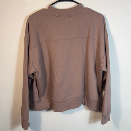 A New Day Womens XL Mauve Mock Neck Long Sleeve Pullover Sweatshirt