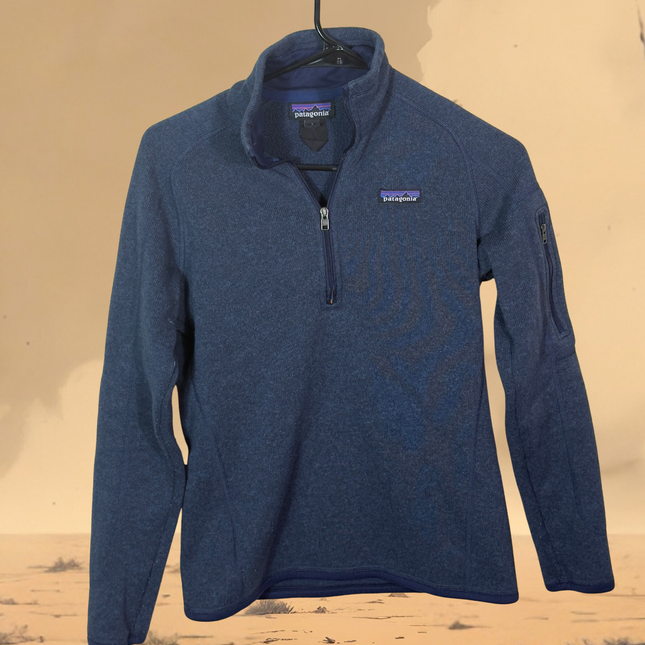 PreLoved Patagonia Better Sweater Womens Small 1/4 Zip Pullover Fleece Blue