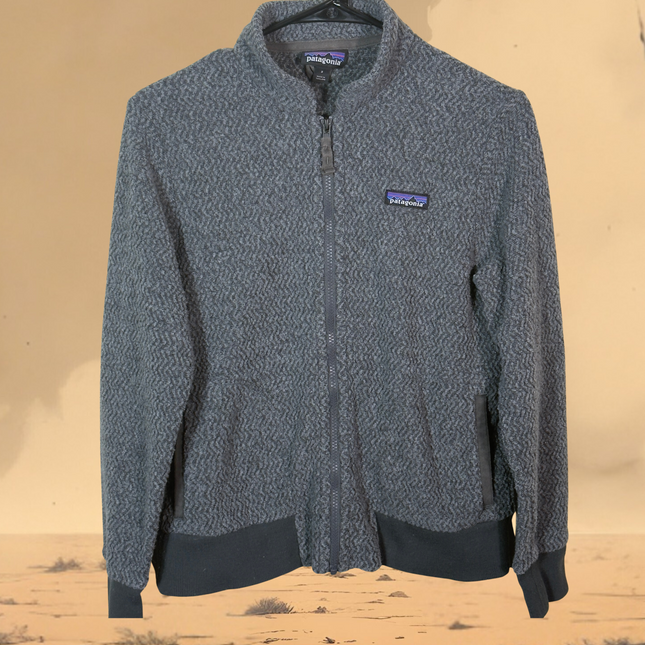 PreLoved Patagonia Womens Gray Wool Blend Full Zip Sweater Jacket Small