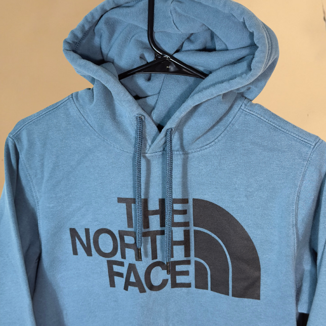 PreLoved The North Face Mens Pullover Hoodie Sweatshirt Logo Blue Small Casual