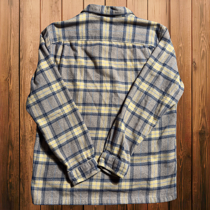 Patagonia Organic Cotton Mens Flannel Shirt Plaid Button Up Medium