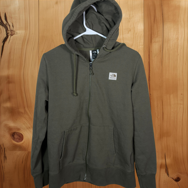 The North Face Womens Full Zip Up Hoodie Green Size Small Sweatshirt