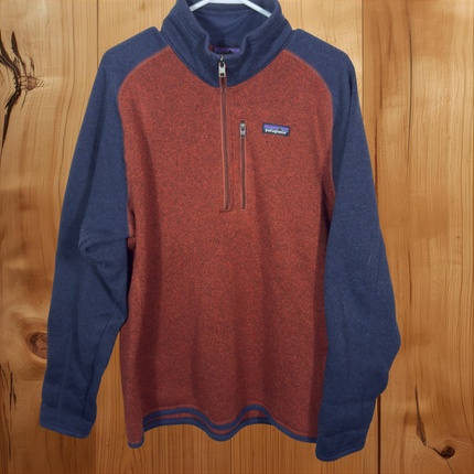 Patagonia Mens Large Better Sweater 1/4 Zip Pullover Recycled Polyester Sweater