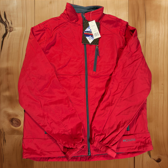 Black Diamond Double Diamond Jacket Mens XL Red Full Zip Soft Shell Coat