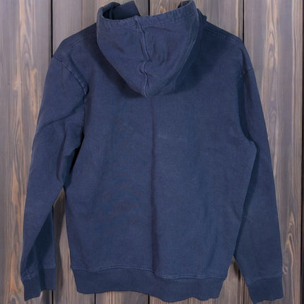 Patagonia Upcycle Hoodie Mens M Regular Fit Blue Logo Graphic Hooded Sweatshirt
