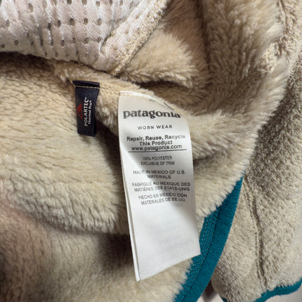 Patagonia Womens Small Retool Pullover Fleece Teal Trim