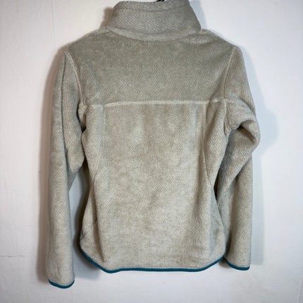 Patagonia Womens Small Retool Pullover Fleece Teal Trim