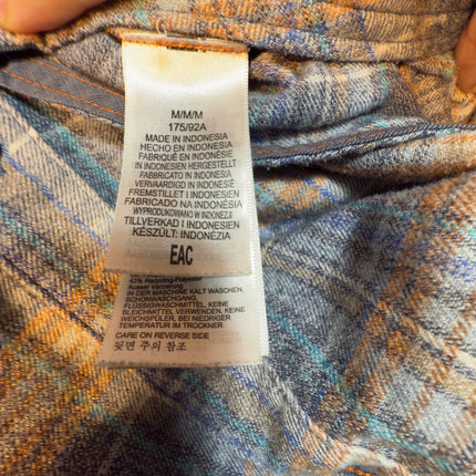 Marmot Mens Flannel Shirt Medium Plaid Long Sleeve Button Up Gorpcore