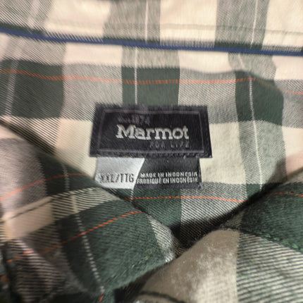Marmot Mens Plaid Flannel XXL Long Sleeve Button Up Shirt