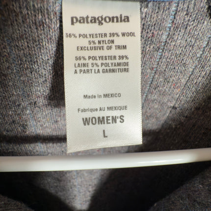 VTG Patagonia Woman's Jacket Quilt Again Full Zip Wool Blend