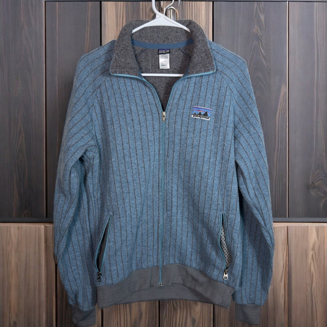 VTG Patagonia Woman's Jacket Quilt Again Full Zip Wool Blend
