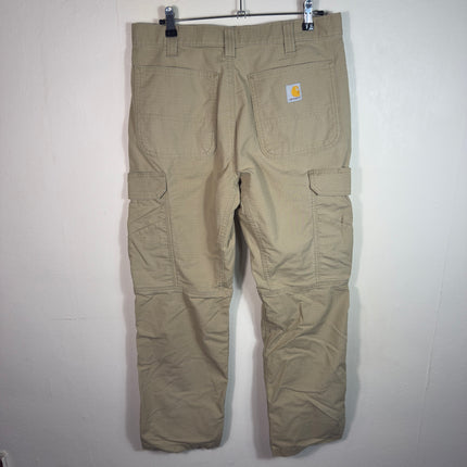 Carhartt Relaxed Fit Mens Cargo Pants 32x30 Beige Work Utility Casual Outdoor