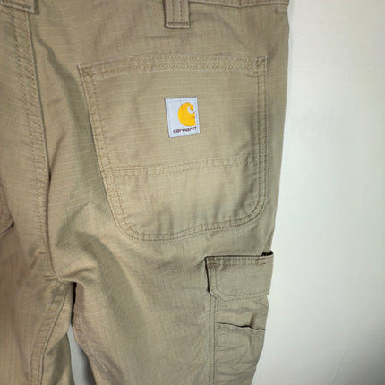 Carhartt Relaxed Fit Mens Cargo Pants 32x30 Beige Work Utility Casual Outdoor