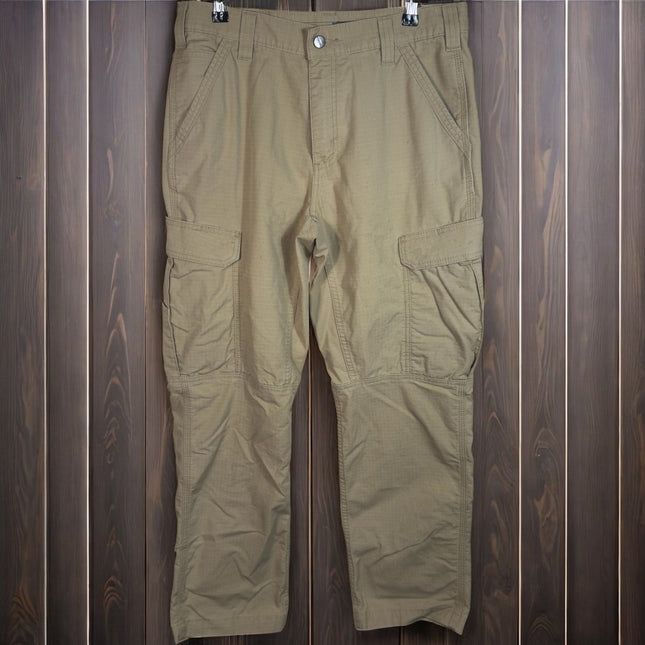 Carhartt Relaxed Fit Mens Cargo Pants 32x30 Beige Work Utility Casual Outdoor