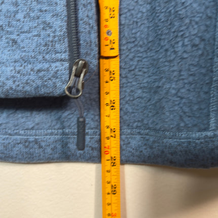 The North Face Womens Small Full Zip Fleece Hoodie Jacket Blue Pockets