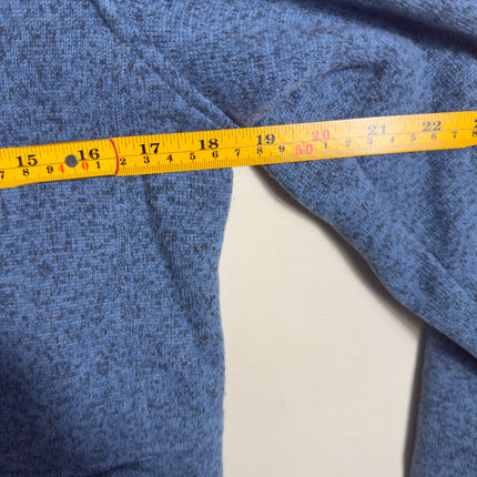 The North Face Womens Small Full Zip Fleece Hoodie Jacket Blue Pockets