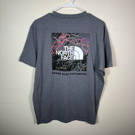 The North Face Mens Tshirt Large Gray Graphic Logo Short Sleeve Tee