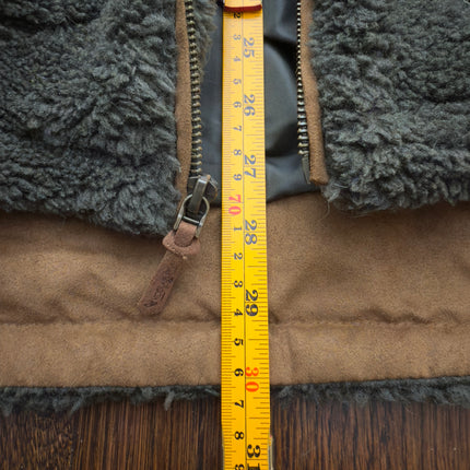 KOOLABURRA by UGG Womens Medium Green Sherpa Fleece Full Zip Hooded Jacket
