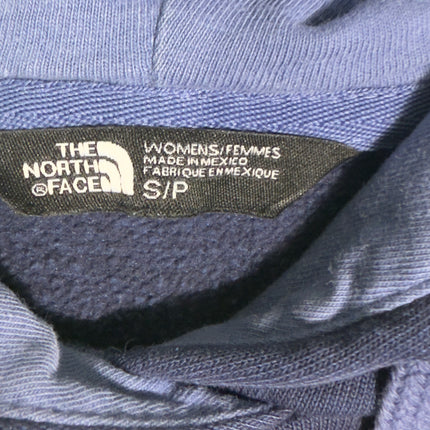 The North Face Womens Hoodie Small Blue Pullover Graphic Logo Athleisure