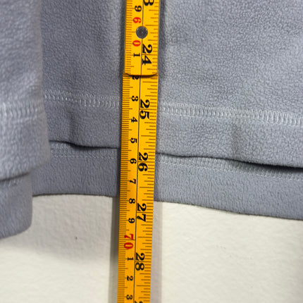 The North Face Mens Large Fleece Pullover Gray Quarter Zip Long Sleeve Light