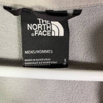 The North Face Mens Large Fleece Pullover Gray Quarter Zip Long Sleeve Light