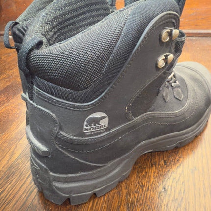 Sorel Waterproof Winter Snow Work Boots Size 14 Mens Black Heavy Duty Thinsulate