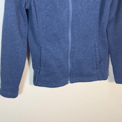 PreLoved The North Face Womens Medium Full Zip Hoodie Jacket Blue Sweater