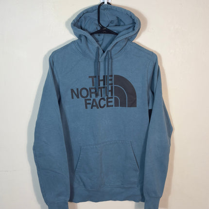 PreLoved The North Face Mens Pullover Hoodie Sweatshirt Logo Blue Small Casual
