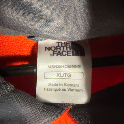 PreLoved The North Face Red Hoodie Mens XL Pullover Fleece Logo Gray Lined Hood