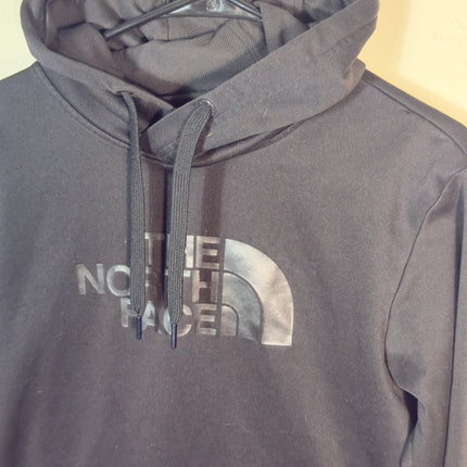 PreLoved The North Face Hoodie Womens Pullover Black Logo Sweatshirt Small Petite