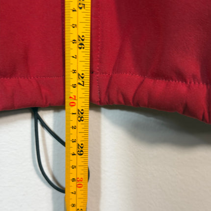 PreLoved The North Face Mens XL Softshell Jacket Red Black Full Zip Warm Coat