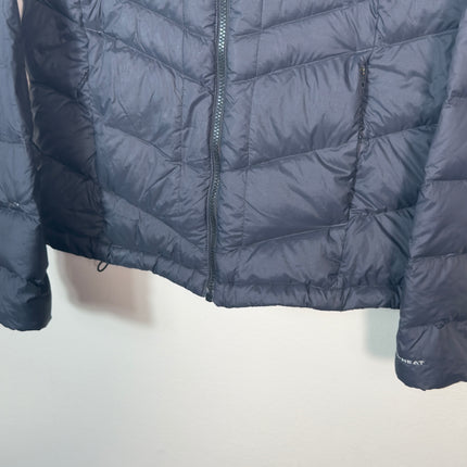 PreLoved Columbia Womens Medium Down Puffer Jacket Black Full Zip Lightweight 650