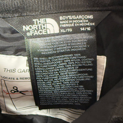 PreLoved The North Face Boys XL/TG Snow Ski Pants Black DryVent Waterproof