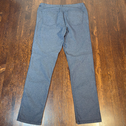 PreLoved Lululemon Mens Pants Size 34 ABC Commission Slim Fit Blue Heather Actual 36x33